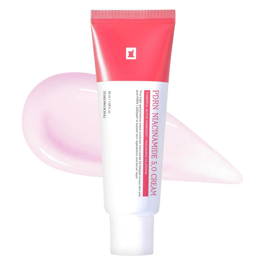 TOSOWOONG PDRN Niacinamide 5.0 Cream, Niacinamide 5% Dark Spot Remover for Face, Hyperpigmentation & Blemish Care, Salmon DNA Hydrating Moisturizer, Korean Skincare, 50ml / 1.69 fl. oz.