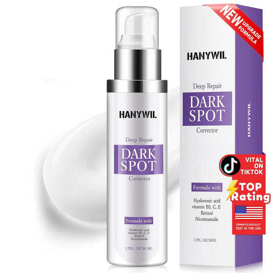 HANYWIL Dark Spot Remover for Face & Body Serum with Retinol & Niacinamide - Corrects Melasma, Sun & Age Spots, Hyperpigmentation Treatment for All Skin, Dermatologist Tested (1.7 Fl Oz)