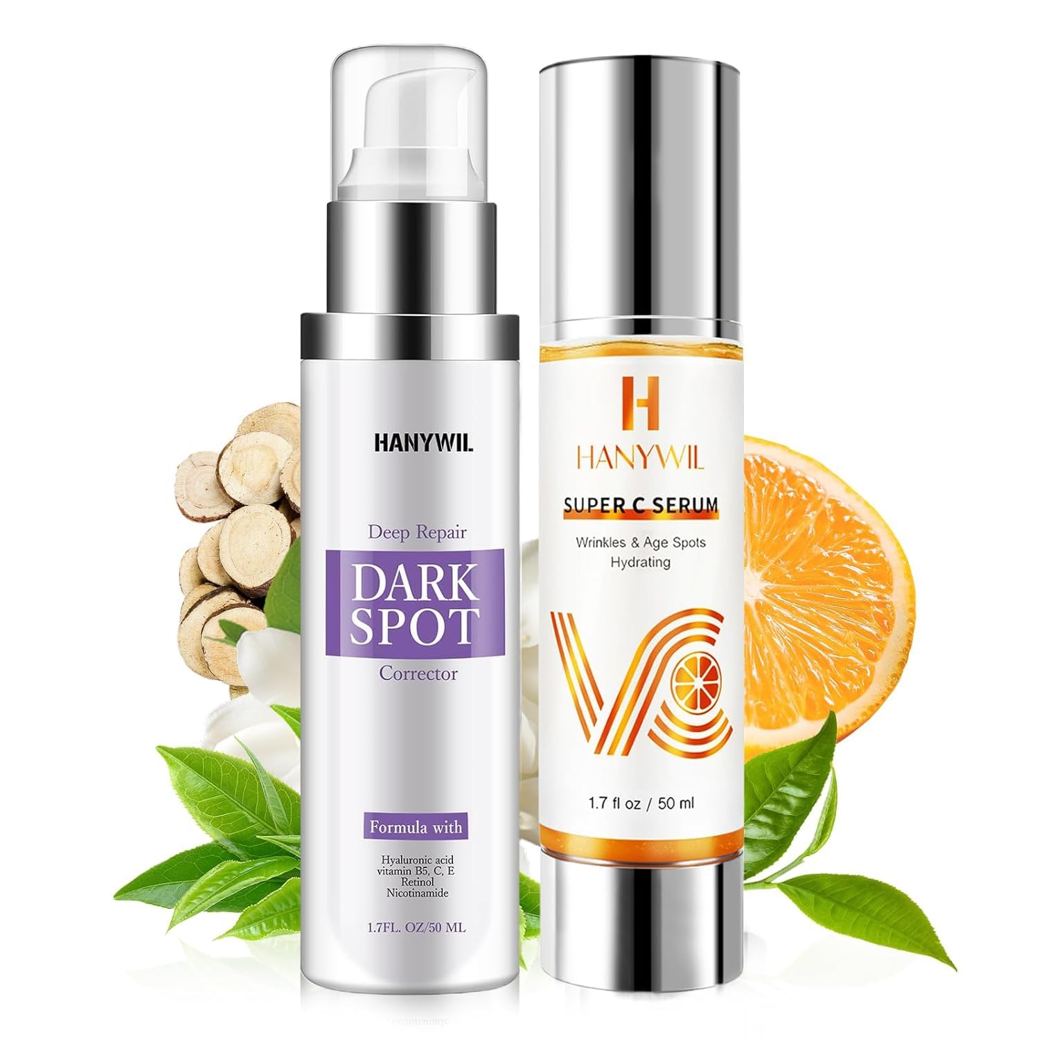 HANYWIL Dark Spot Remover for Face & Body Serum with Retinol & Niacinamide - Corrects Melasma, Sun & Age Spots, Hyperpigmentation Treatment for All Skin, Dermatologist Tested (1.7 Fl Oz)